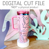 Mermaid Tumbler SVG Digital File, Laser, Digital File, SVG, Mermaid Tail, Ocean, Sea Animals