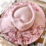 Whispers of Jasmine Brim - SVG Laser Engrave File