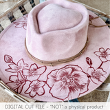 Whispers of Jasmine Brim - SVG Laser Engrave File