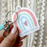 Teacher Subject Rainbow SVG PNG PDF | Rainbow Teacher Gift | UV Sublimation Color Print Design | Back to School Gift