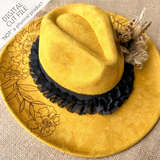 Dia De Los Muertos Brim - SVG Laser Engrave File