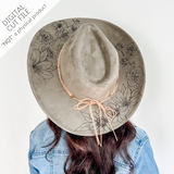Southern Grace Brim 2 Parts - SVG Laser Engrave File