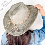 Southern Grace Brim 2 Parts - SVG Laser Engrave File