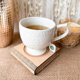 Book Coaster | Hidden Cork Mug Coaster | Laser Cut Book Lover Gift | Coffee Bar Decor | Teacher Gift | Fall, Halloween & Christmas Book Coasters