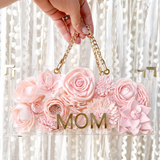 Acrylic Floral Clutch