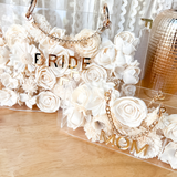 Acrylic Floral Clutch