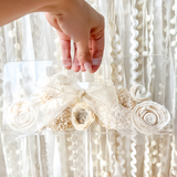 Acrylic Floral Clutch