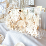 Acrylic Floral Clutch