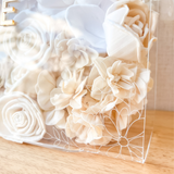 Acrylic Floral Clutch