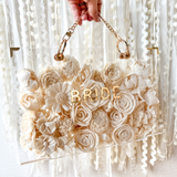 Acrylic Floral Clutch