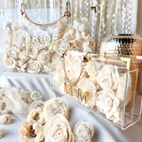 Acrylic Floral Clutch