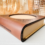 Book Coaster | Hidden Cork Mug Coaster | Laser Cut Book Lover Gift | Coffee Bar Decor | Teacher Gift | Fall, Halloween & Christmas Book Coasters