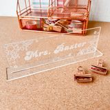 Desk Name Sign