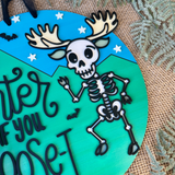 SkeleMoose Door Sign