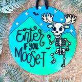 SkeleMoose Door Sign