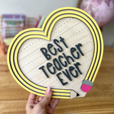 Pencil Heart Sign