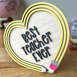 Pencil Heart Sign