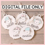 Easter Sheep Family Sign & Tags Bundle - Digital Laser Cut File