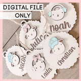Easter Sheep Tags - Digital Laser Cut File
