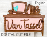 Teacher Desk Pencil Box Collection - SVG - Digital Laser Cut File - Teacher Appreciation - Back to School - Education - School Supply
