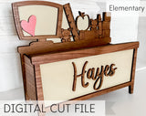 Teacher Desk Pencil Box Collection - SVG - Digital Laser Cut File - Teacher Appreciation - Back to School - Education - School Supply